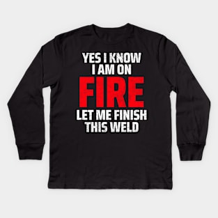 welding Kids Long Sleeve T-Shirt